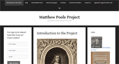 Desktop Screenshot of matthewpoole.net